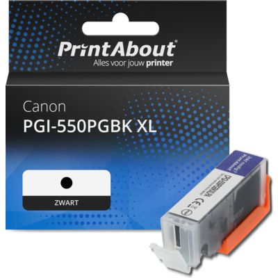 Huismerk Canon PGI-550PGBK XL Inktcartridge Zwart Hoge capaciteit