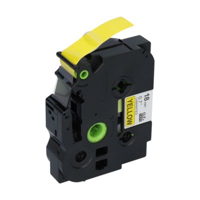 PrintAbout Huismerk vervangt Brother TZe-641 Tape Zwart op geel (18 mm)