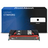 Huismerk Lexmark C736H2KG Toner Zwart Hoge capaciteit
