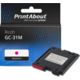 Huismerk Ricoh GC-31M (405690) Inktcartridge Magenta