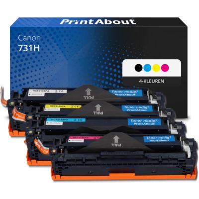 Huismerk Canon 731H  Toner 4-kleuren Multipack Hoge capaciteit