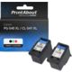 Huismerk Canon PG-540 XL / CL-541 XL Inktcartridge Zwart + 3 kleuren Multipack Hoge capaciteit