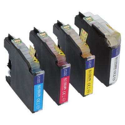 PrintAbout Huismerk vervangt Brother LC-127XLVALBP Inktcartridge 4-kleuren Multipack Hoge capaciteit