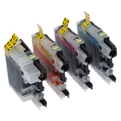 PrintAbout Huismerk vervangt Brother LC-127XLVALBP Inktcartridge 4-kleuren Multipack Hoge capaciteit