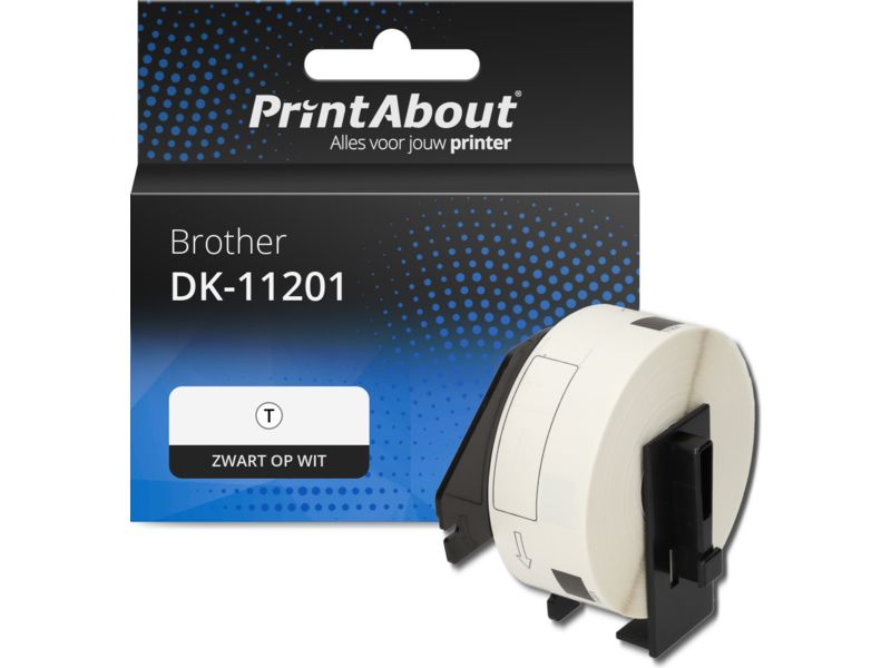 Brother DK-11201 Etiket Zwart op wit (29 mm x 90 mm) kopen