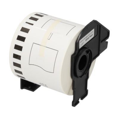 PrintAbout Huismerk vervangt Brother DK-22205 Etiket Zwart op wit (62 mm)