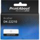 Huismerk Brother DK-22210 Etiket Zwart op wit (29 mm)