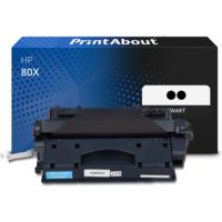 Huismerk HP 80X (CF280XD) Toner 2x Zwart Hoge capaciteit - Multipack