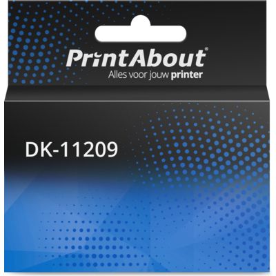 PrintAbout Huismerk vervangt Brother DK-11209 Multipack (29 mm x 62 mm) 5 rollen