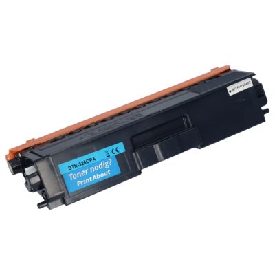 PrintAbout Huismerk vervangt Brother TN-326C Toner Cyaan Hoge capaciteit
