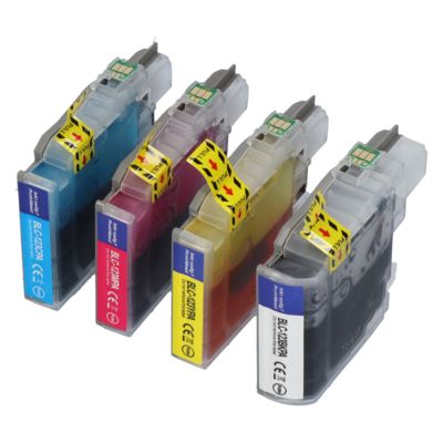 PrintAbout Huismerk vervangt Brother LC-123VALBP Inktcartridge 4-kleuren Multipack