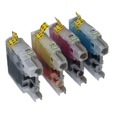 PrintAbout Huismerk vervangt Brother LC-123VALBP Inktcartridge 4-kleuren Multipack