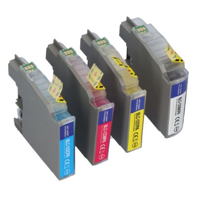 PrintAbout Huismerk vervangt Brother LC-123VALBP Inktcartridge 4-kleuren Multipack