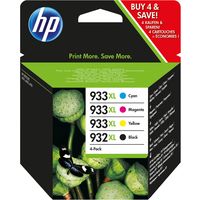 HP 932XL / 933XL (C2P42AE) Inktcartridge 4-kleuren Multipack Hoge capaciteit