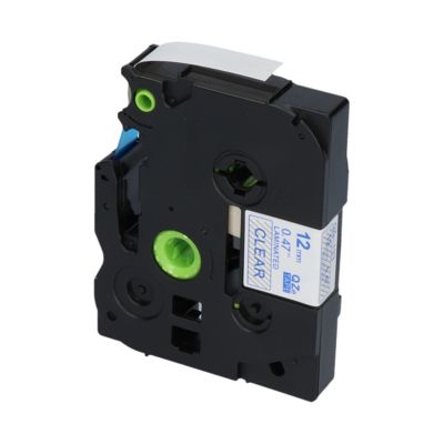 PrintAbout Huismerk vervangt Brother TZe-133 Tape Blauw op transparant (12 mm)