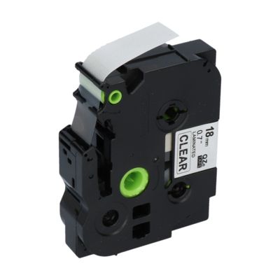 PrintAbout Huismerk vervangt Brother TZe-141 Tape Zwart op transparant (18 mm)