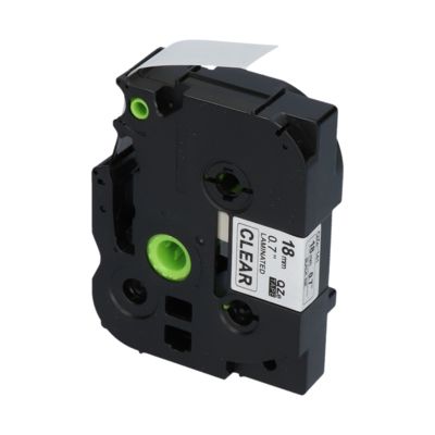 PrintAbout Huismerk vervangt Brother TZe-141 Tape Zwart op transparant (18 mm)