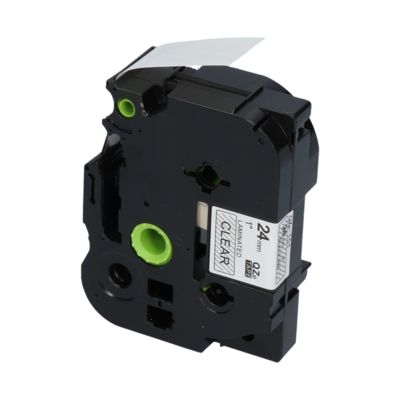 PrintAbout Huismerk vervangt Brother TZe-151 Tape Zwart op transparant (24 mm)