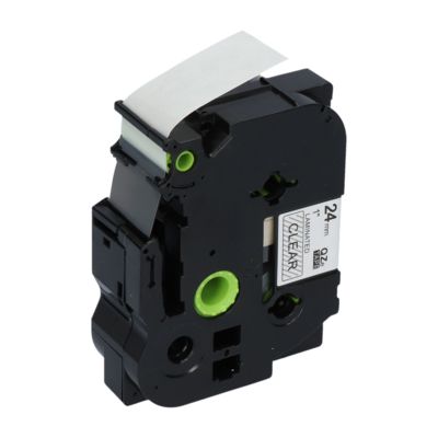 PrintAbout Huismerk vervangt Brother TZe-151 Tape Zwart op transparant (24 mm)