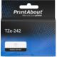 PrintAbout Huismerk vervangt Brother TZe-242 Tape Rood op wit (18 mm)