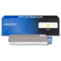 Huismerk OKI 44643001 Toner Geel