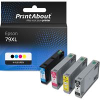Huismerk Epson 79XL (T79014010) Inktcartridge 4-kleuren Multipack Hoge capaciteit