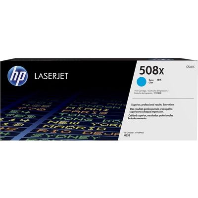 HP 508X (CF361X) Toner Cyaan Hoge capaciteit
