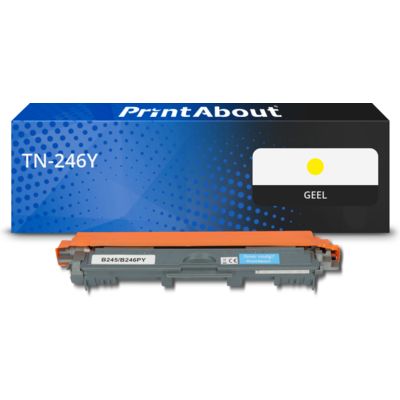 PrintAbout Huismerk vervangt Brother TN-246Y Toner Geel Hoge capaciteit