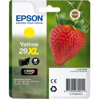 Epson 29XL (C13T29944012) Inktcartridge Geel Hoge capaciteit
