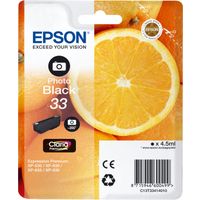 Epson 33 (C13T33414012) Inktcartridge Foto-zwart