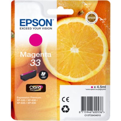 Epson 33 (C13T33434012) Inktcartridge Magenta