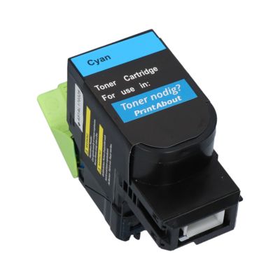 Huismerk Lexmark 80C2SC0 (802SC) Toner Cyaan