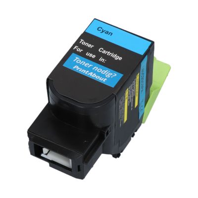 Huismerk Lexmark 80C2SC0 (802SC) Toner Cyaan