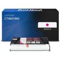 Huismerk Lexmark C746A1MG Toner Magenta