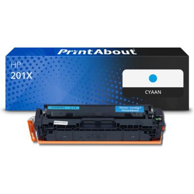 Huismerk HP 201X (CF401X) Toner Cyaan Hoge capaciteit