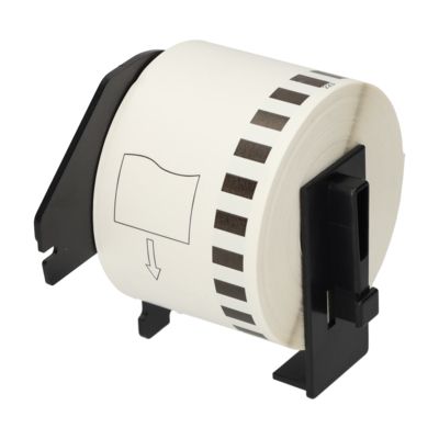 PrintAbout Huismerk vervangt Brother DK-22223 Etiket Zwart op wit (50  mm)