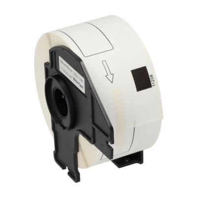 PrintAbout Huismerk vervangt Brother DK-11208 Etiket Zwart op wit (38 mm x 90  mm)
