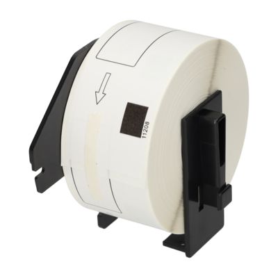 PrintAbout Huismerk vervangt Brother DK-11208 Etiket Zwart op wit (38 mm x 90  mm)