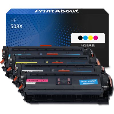 Huismerk HP 508X (CF360X) Toner 4-kleuren Multipack Hoge capaciteit