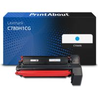 Huismerk Lexmark C780H1CG Toner Cyaan Hoge capaciteit