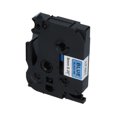 PrintAbout Huismerk vervangt Brother TZe-521 Tape Zwart op blauw (9 mm)