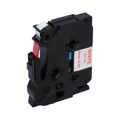 PrintAbout Huismerk vervangt Brother TZe-222 Tape Rood op wit (9 mm)