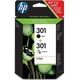 HP 301 (N9J72AE) Inktcartridge Zwart + 3 kleuren Multipack
