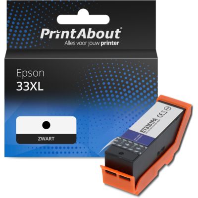 Huismerk Epson 33XL (C13T33514012) Inktcartridge Zwart Hoge capaciteit