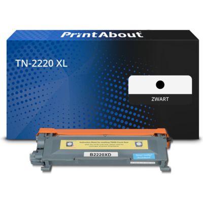 PrintAbout Huismerk vervangt Brother TN-2220 XL Toner Zwart Extra hoge capaciteit