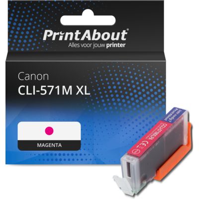 Huismerk Canon CLI-571M XL Inktcartridge Magenta Hoge capaciteit