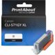 Huismerk Canon CLI-571GY XL Inktcartridge Grijs Hoge capaciteit