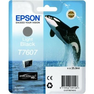 Epson T7607 (C13T76074010) Inktcartridge Licht-zwart