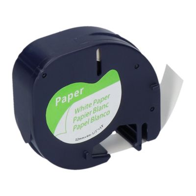 Huismerk Dymo 91200 (S0721510) Tape Zwart op wit (12 mm)