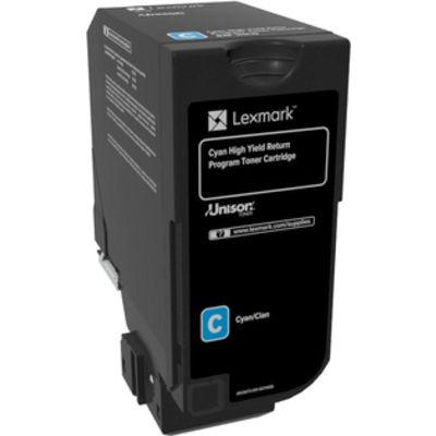 Lexmark 84C2HC0 Toner Cyaan Hoge capaciteit